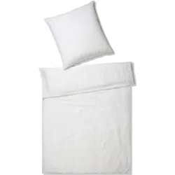 Elegante Casual Leinen Bettwäsche »Pure« Wollweiß 7062-00 Kissen 40x80 cm