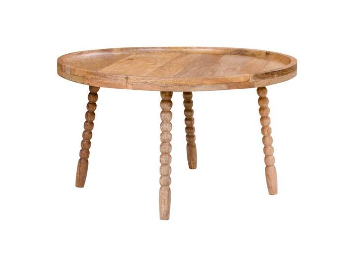 SIMBAL - Table Basse Ronde Ø60cm Manguier Massif