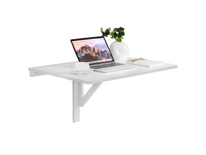 GIANTEX Table Murale Pliable avec Support Triangulaire Stable Double Pliage pour Gain de Place Idéal pour Salon Cuisine Bureau