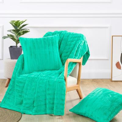 Home Soft Things FakeFur Throw & 2 Pillow Shell Combo Set