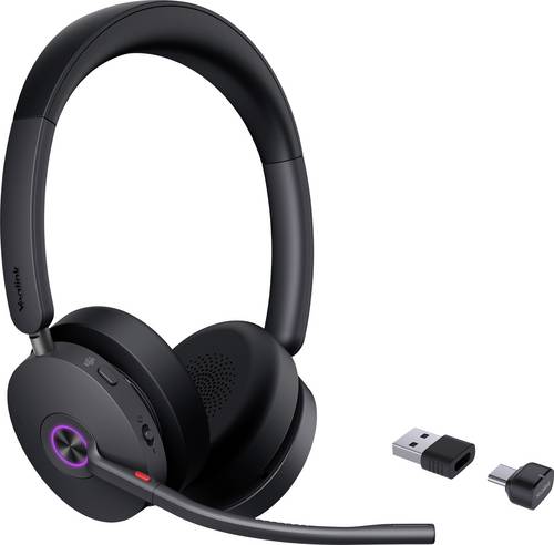 Yealink BH 74 Teams USB-C/A On Ear Headset Bluetooth Schwarz Telefon