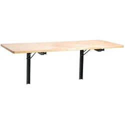 Klapptisch für Wand, Buchenleimholz, 1200 x 580 mm