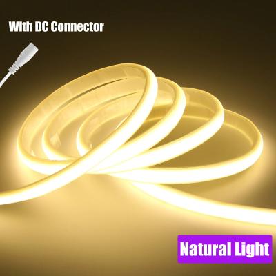 Uplift Picks IP67 COB LED Strip Light 12V 24V Waterproof Flexible Neon Tape natural Light 24 V 2m