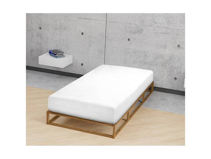 Drap housse en jersey 0077155 Blanc/Blanc
