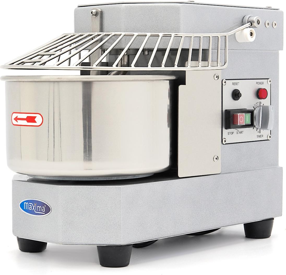 Maxima - Gastro Teigmischer - 8 l - 4,5 kg Teig - Silber