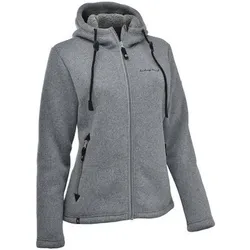MAUL Damen Chieming Strickfeecejacke+Kapuze, Größe 38 in Grau 07