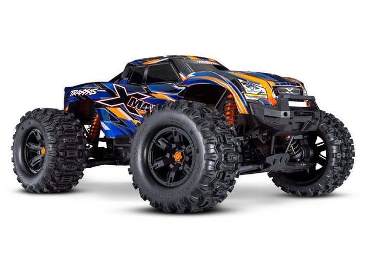 Traxxas Spielzeug-Auto TRAXXAS X-Maxx 8S 4WD Brushless TQi TSM Orange TRX77096-4ORNG, (1-tlg)
