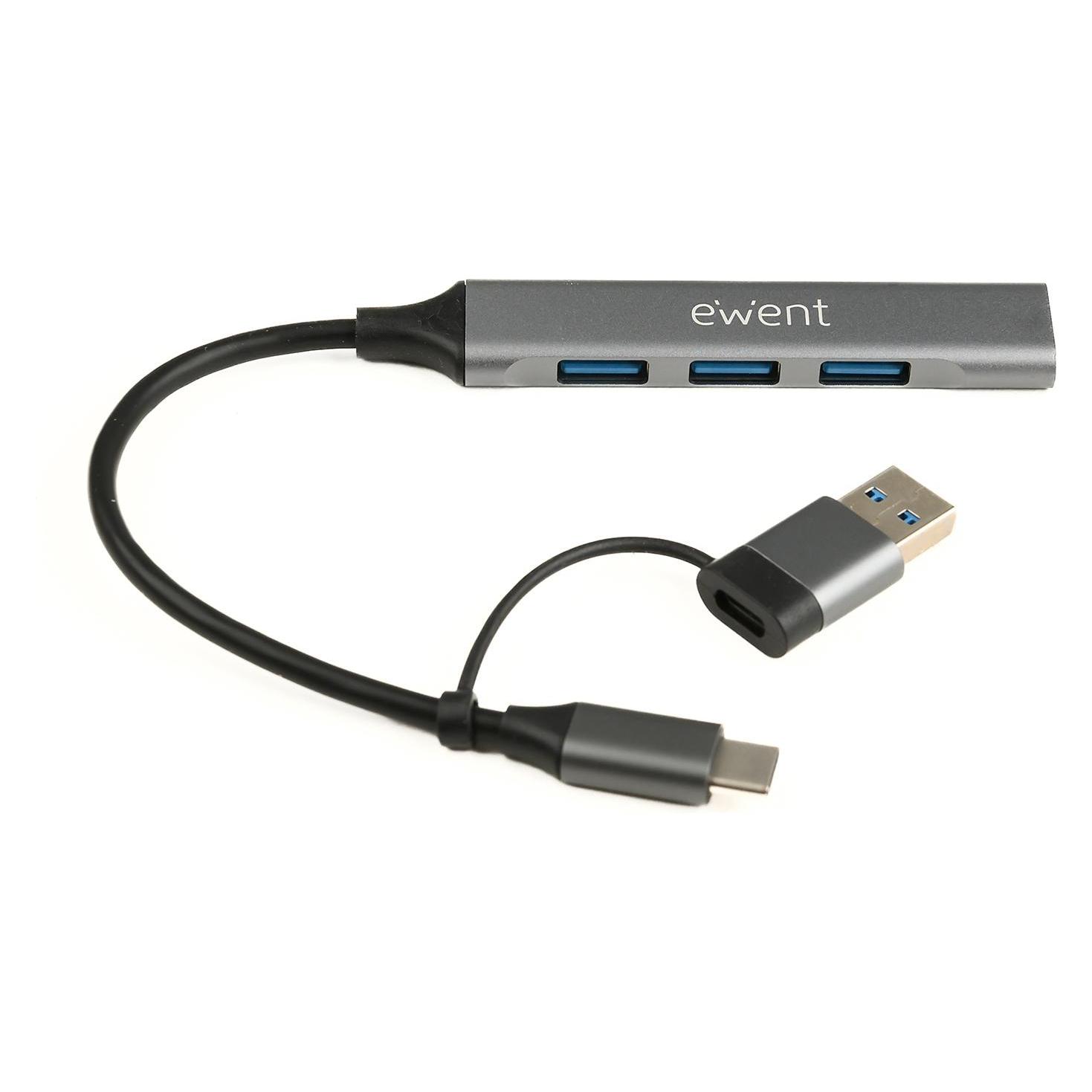 Ewent EW1154 (USB-A, USB-C, 4 Ports) (EW1154)