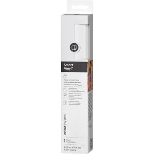Cricut Vinylfolie Joy Xtra 2011369 Smart Vinyl, weiß, 24,1 x 91,4 cm, matt, permanent