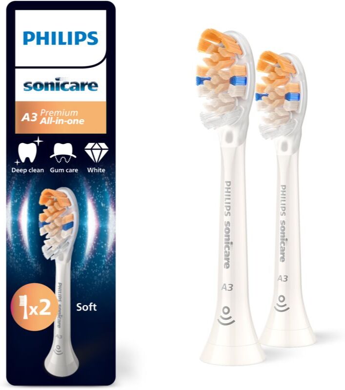 Philips Sonicare Premium All-in-One HX9092/87 Ersatzkopf für Zahnbürste White 2 St.