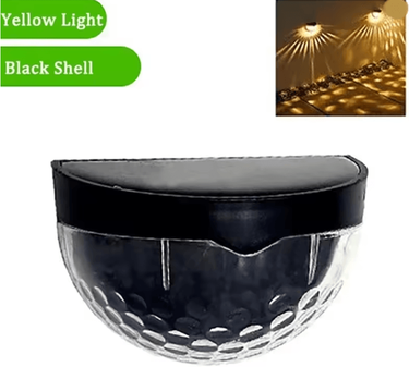 Inspire Essentials GlowEdge Solar Fence Lights 10 Pack For Outdoor Walls And Gardens b 8pcs