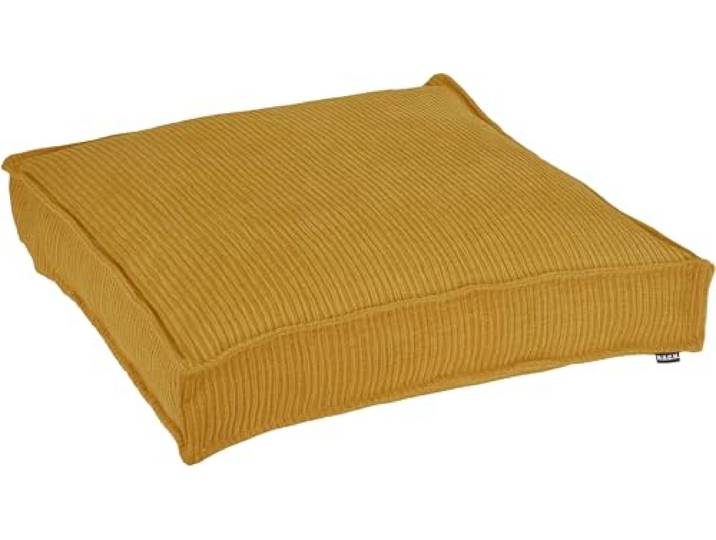 H.O.C.K. Jonny Matratzen- und Palettenkissen - Feiner Cordstoff, (maisgelb, 60x60x10cm)
