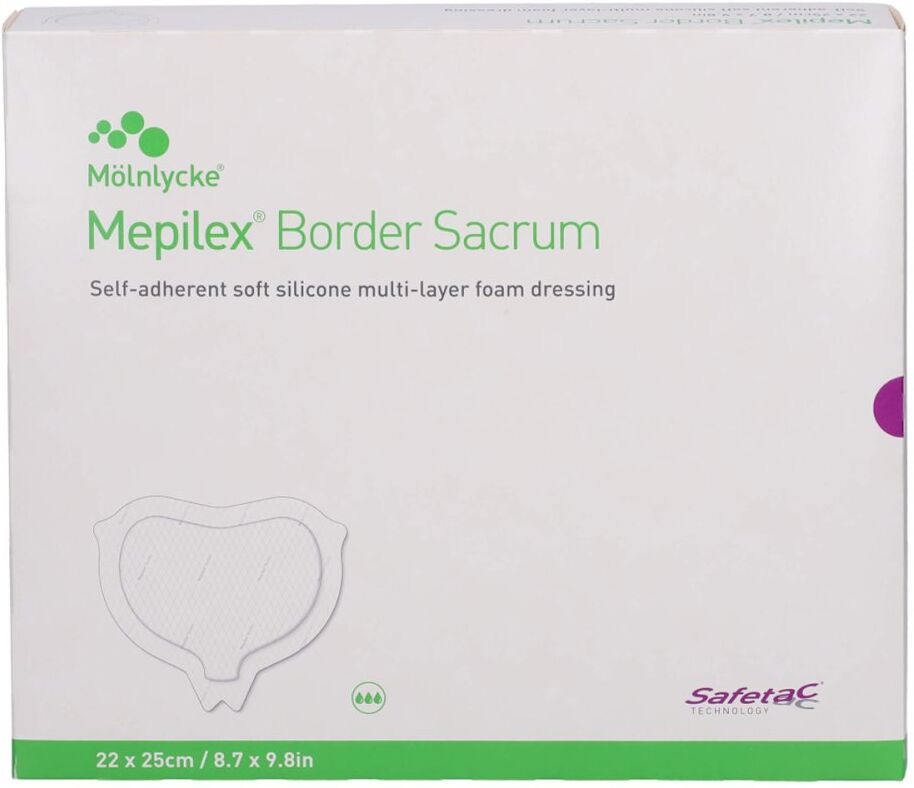 Mepilex Border Sacrum Schaumverb.haft.22x25 cm st.