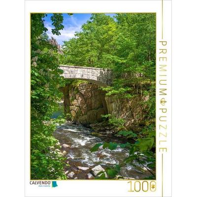 CALVENDO Puzzle Bodetal - Jungfernbrücke | 1000 Teile Lege-Größe 64x48cm Foto-Puzzle für glückliche Stunden
