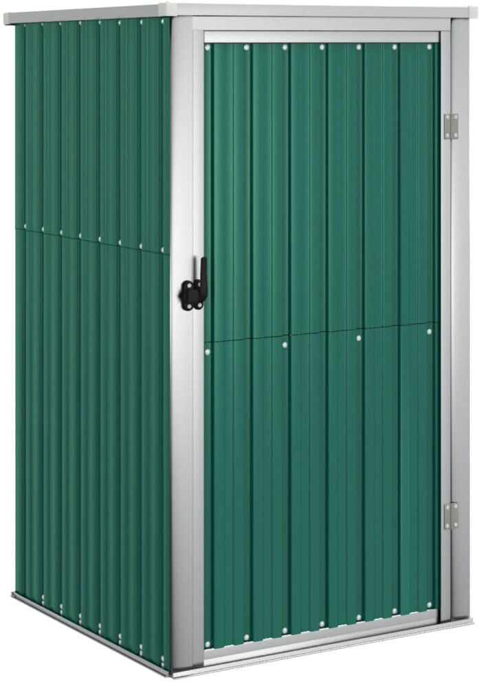 Dakota Fields Alianie 88 x 89 x 159 / 161 cm Plastic Flat Tool Shed Silver 88cm W X 89cm D X 161cm H