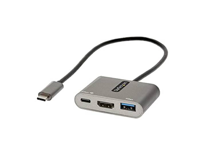 StarTech 3-in-1 USB-C Travel Dock, 4K HDMI, 100W PD, 5Gbps hub, Mini Dock