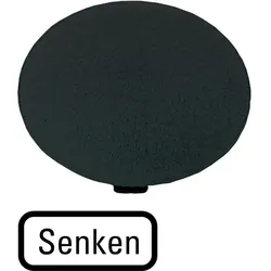 Eaton 218280 Tastenplatte, Pilz schwarz, SENKEN M22-XDP-S-D18  - 10 Stück