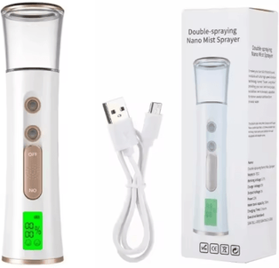 Inspire Picks Nano Facial Steamer USB Face Sprayer Hydrating Mist For Pore Care & Eyelash Cleaning gold