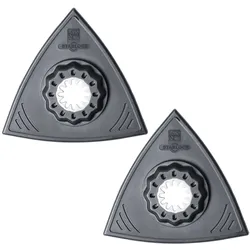 Fein 2x Schleifplatte Dreiecksform flach - 63806142220