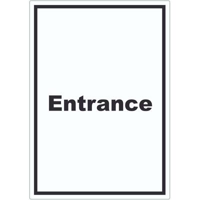 HB-Druck Entrance Aufkleber mit Text Eingang hochkant A1 (594x841mm)