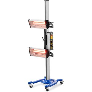 MSW Infrarot-Lacktrockner IPD-2000-2H, mit 2 Leuchtröhren, 2000 Watt, 230 V, digitales Display, Trocknungsfläche 80 x 80
