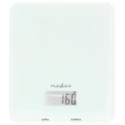 Nedis SmartLife Küchenwaage - Bluetooth - Glas / Kunststoff - Weiss