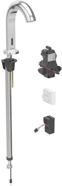 Geberit Piave Waschtischarmatur 116182211 mit Mischer, Standmontage, Netzbetrieb, Unterputz