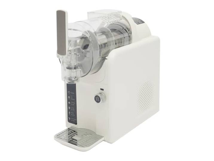 Czyurachel 2L Automatische Multifunktion Slush-Eismaschine, Weiß 5 Voreingestellten Modi, 185W, Selbstreinigungsmodus, für Slush, Gefrorene Cocktails und mehr