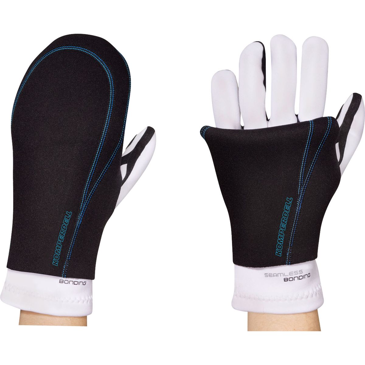 Komperdell Thermo Mittens black/ white (02) S 405-02-S