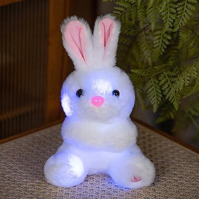 1 pc niedlichen leuchtenden Plüsch Kaninchen Ostern Party Geschenk Festival Atmosphäre Dekoration Puppe