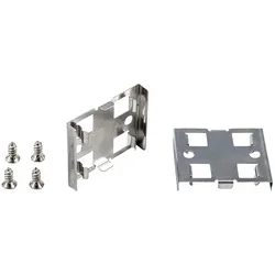 HEITRONIC Zubehör für MECANO - Halteklammer 180° starr, 2er Pack HEI-21408