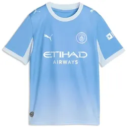 Puma, Unisex, Fussballtrikot, MCFC Home Jersey Replica Jr (152), Blau