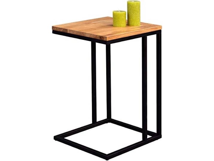 M2 Kollektion Nick – Beistelltisch 38x43x62cm Massives Buchenholz C-Form für Sofas & Betten Pflegeleicht