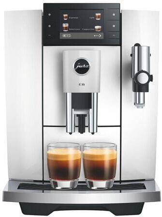 Jura - Kaffeevollautomat E8 Diamond White (ed) Inklusive Smart Connect Als Geschenk - - MaxiCoffee