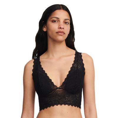 Bralette-BH CHANTELLE "FLORAL TOUCH", Damen, Gr. XL, N-Gr, schwarz, Obermaterial: 100% Polyester, BHs, vollständig aus Spitze