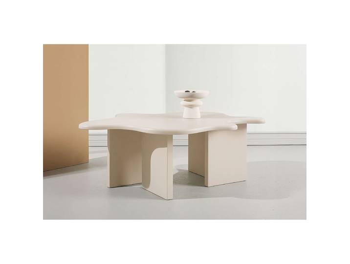 Table basse Flower 116 x 40 x 76cm Beige