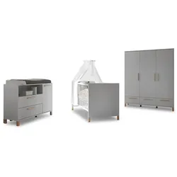Mäusbacher Babyzimmer-Set Ole 3tlg. Dekor Grau