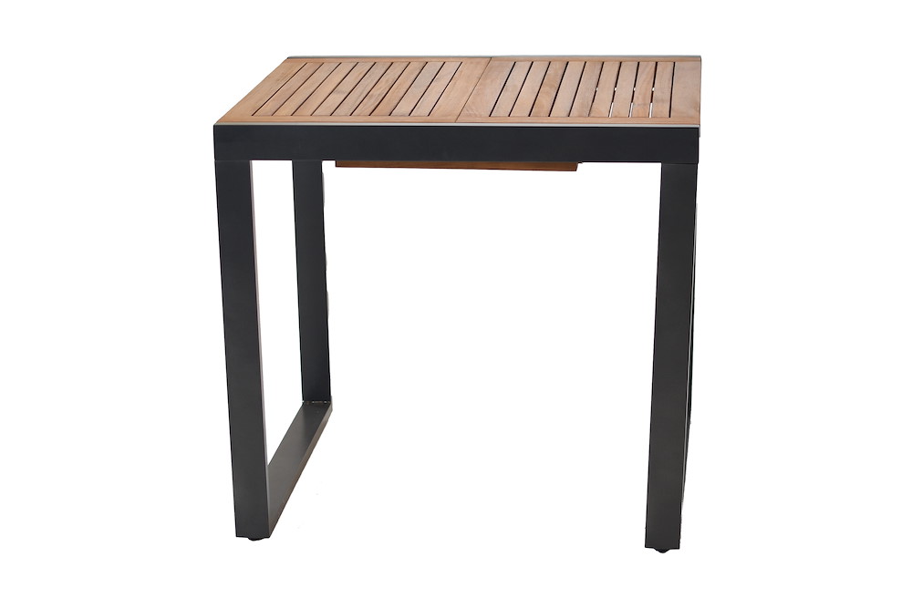 MERXXHANDELS Naxos Balkonausziehtisch, graphit, 80 (120) x 70cm, 16967229