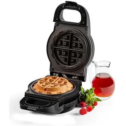 MediaShop POW XL Waffeleisen Waffle Star, Waffeleisen, Schwarz