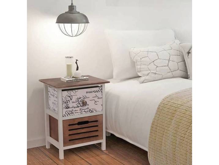 SALE 2026  Table de nuit Multicolore - Table de chevet 2 pcs Bois PRO960459150