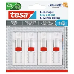 TESA 77774-00000-01 Wandhalterung Drinnen Bildhaken Rot, Weiß 4 Stück(e)