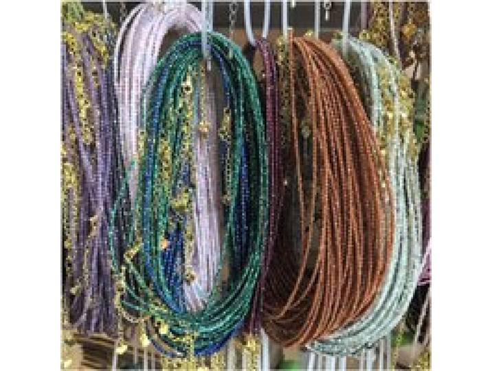 Eenvoudige Boheemse natuursteen geslepen glanzende kralen ketting armband set voor vrouwen charmes mode vrouwelijke feestcadeau sieraden