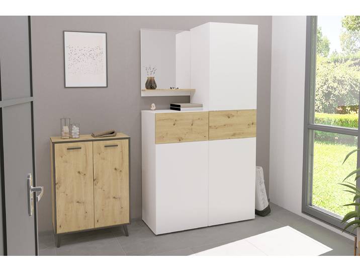 Armoire de penderie Navolou 5 x 20 x 4cm Blanc