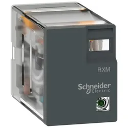 Schneider Electric RXM4LB2CD Miniaturrelais, Easy Harmony RXM2L, 3A, 4W, 36V DC, mit LED  - 10 Stück
