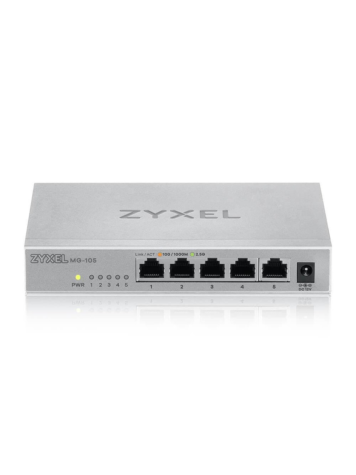 ZyXEL XMG-105 5-Port 2.5G Unmanaged Switch with 10G Uplink