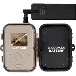 Evolveo StrongVision Dual PRO 4G / Kamerafalle mit Cloud- und E-Mail-Versand / 16 GB (Eingebautes Display, 4K), Dashcam, Schwarz