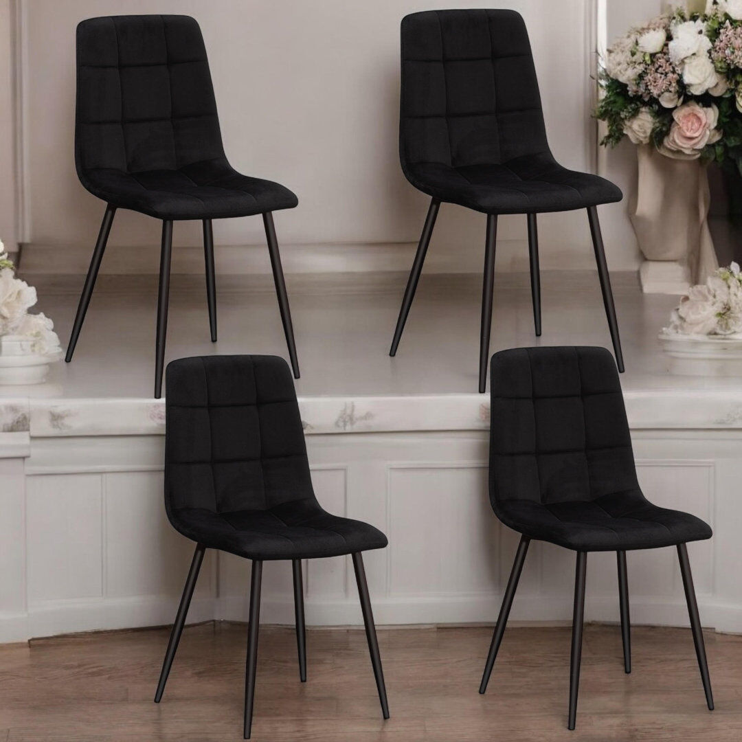 George Oliver Eyre Upholstered Chair with Ergonomic Seat, Minimalist Scandinavian Design, Hand-Finished, Versatile for Any Room Black 226.06cm H X 111.76cm W X 116.84cm D