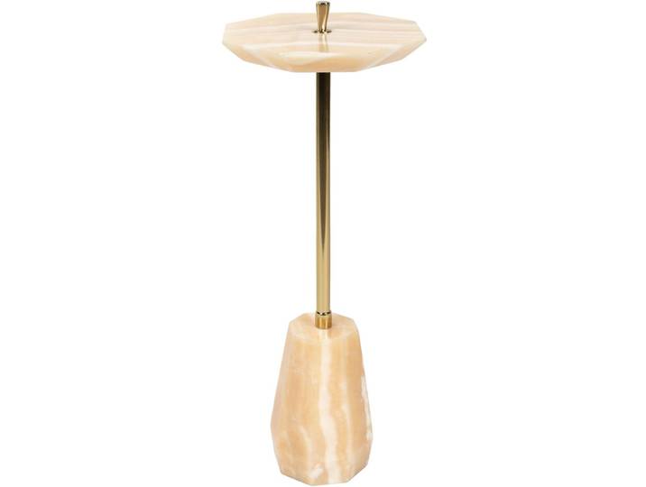 Dutchbone Onno Bijzettafel Onyx Natuursteen - Geel