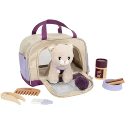small foot Plüschkatze mit Tasche und Pflege-Set