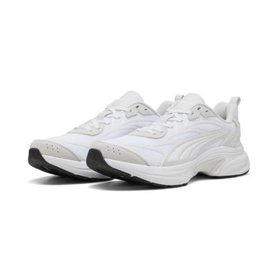 Sneaker PUMA "SOFTRIDE ESCALATE", Herren, Gr. 38, weiß (puma weiß, feather gray, puma schwarz), Textil, unifarben, Schuhe Sneaker, für vielseitige Aktivitäten, atmungsaktives Obermaterial aus Textil